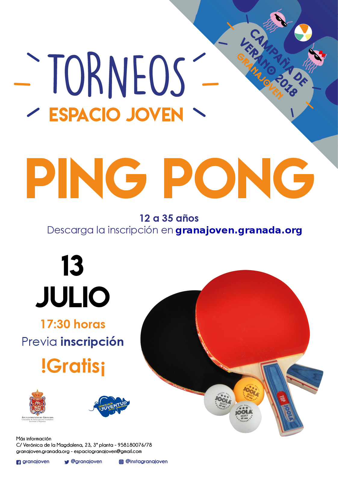 Torneos ESPACIO JOVEN: PING PONG